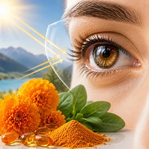 आंखों के लिए ल्यूटिन और Zeaxanthin प्राकृतिक धूप का चश्मा